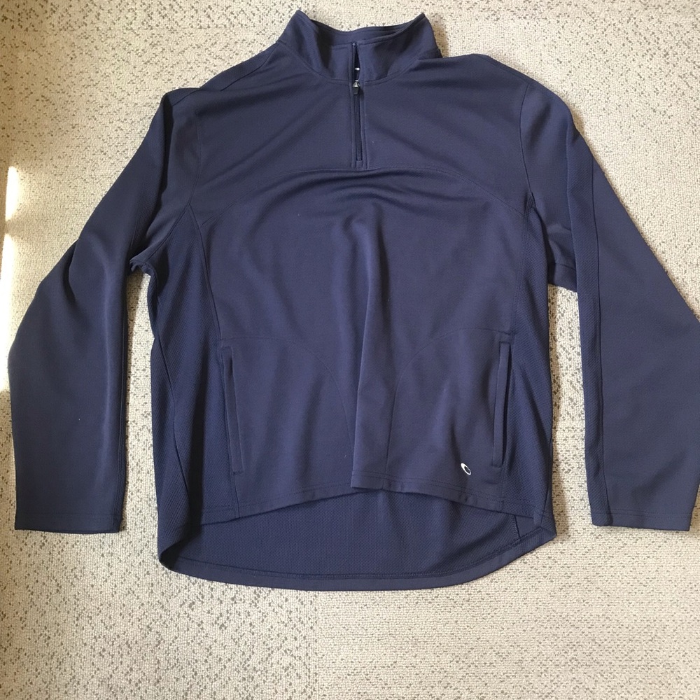 Tekgear Men's Navy Quarter-Zip Performance Pullover Jacket